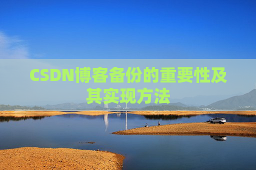 CSDN博客备份的重要性及其实现方法